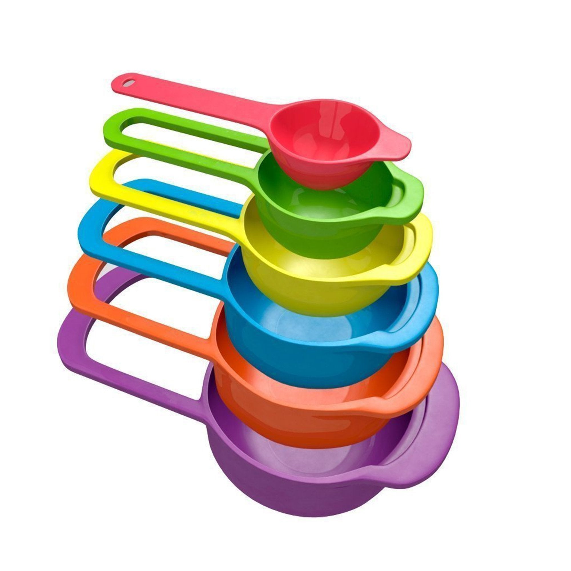 0811 Plastic Measuring Spoons for Kitchen (6 pack) - SkyShopy 0811 Plastic Measuring Spoons for Kitchen (6 pack) - SkyShopy